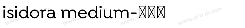 isidora medium字体转换